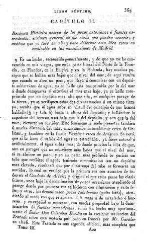 Capitulo II. Resumen Histórico acerca de los pozos artesianos o fuentes ascendentes...