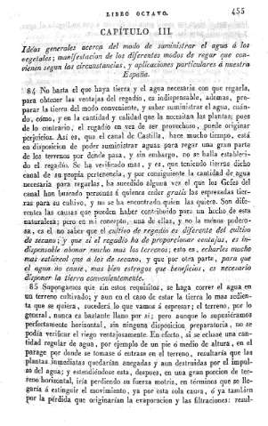 Capitulo III. Ideas generales acerca del modo de suministrar el agua a los vegetales...
