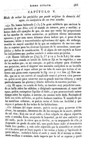 Capitulo V. Moda de evitar los perjuicios que puede originar la demasía del agua...