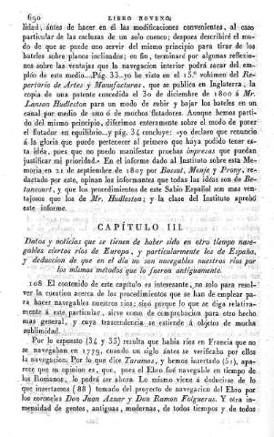 Capitulo III. Datos y noticias que se tienen de haber sido en otro tiempo navegables...