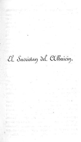 El Sacristan del Albaicin