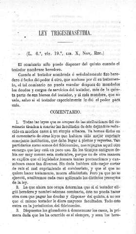 Ley Trigesimasétima  -  Comentario
