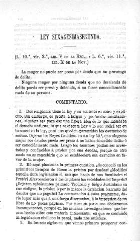 Ley sexagésimasegunda - Comentario