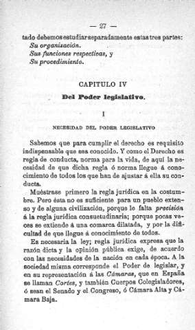 Capitulo IV. Del Poder Legislativo