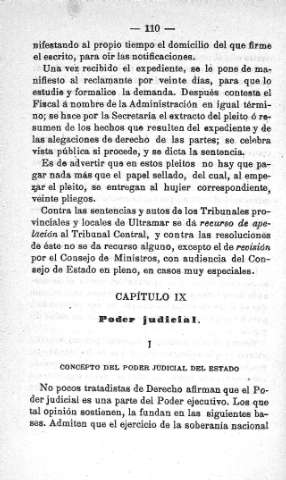 Capitulo IX. Poder judicial