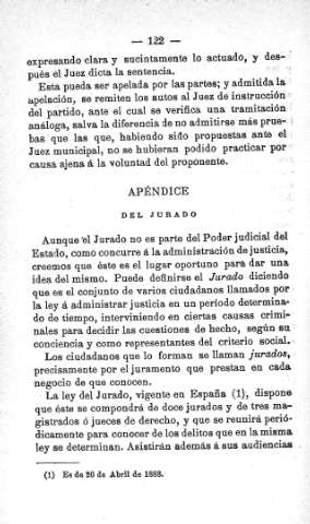 Apéndice. Del Jurado
