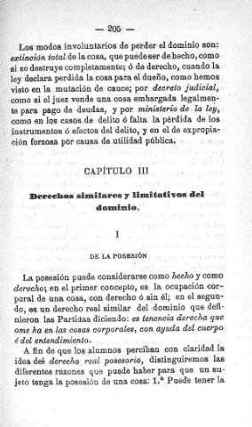 Capitulo III. Derechos similares y limitativos del dominio