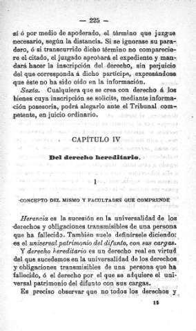 Capitulo IV. Del derecho hereditario