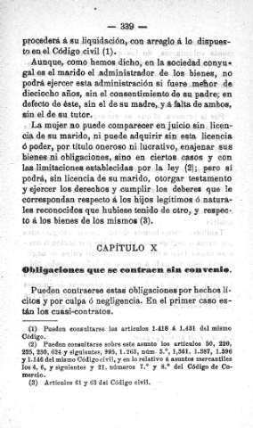 Capitulo X. Obligaciones que se contraen sin convenio