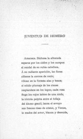 Juventud de Homero
