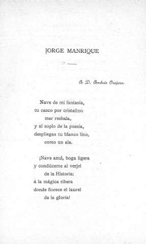 Jorge Manrique - A D. Andrés Ovejero