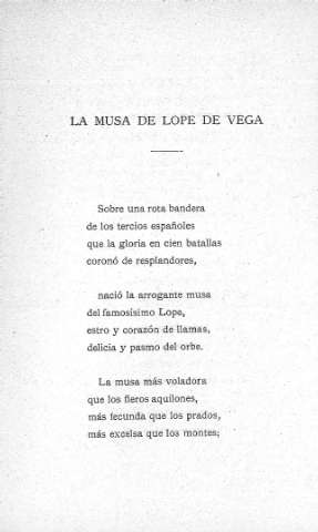 La musa de Lope de Vega