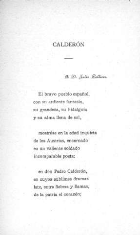 Calderón - A D. Julio Pellicer