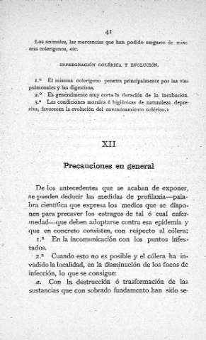 XII. Precauciones en general