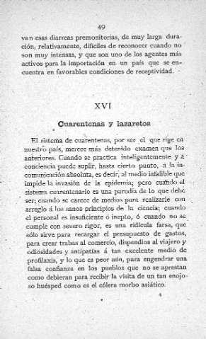 XVI. Cuarentenas y lazaretos