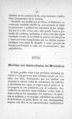 XVIII. Medidas que deben adoptar los Municipios