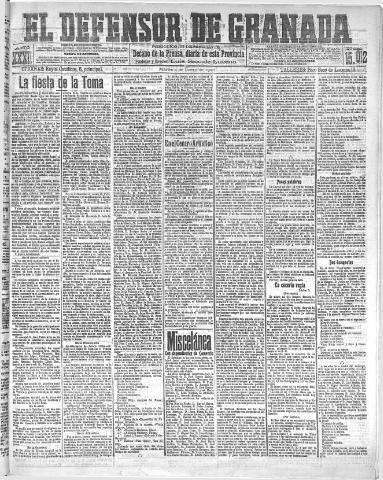 'El Defensor de Granada : diario político independiente' - Año XXXI Número 15012 (04/01/1910)