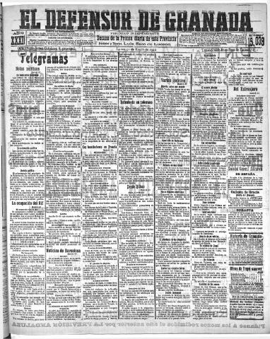 'El Defensor de Granada : diario político independiente' - Año XXXI Número 15039 (31/01/1910)