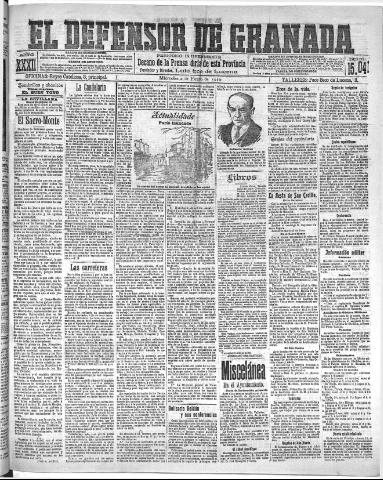 'El Defensor de Granada : diario político independiente' - Año XXXI Número 15041 (02/02/1910)