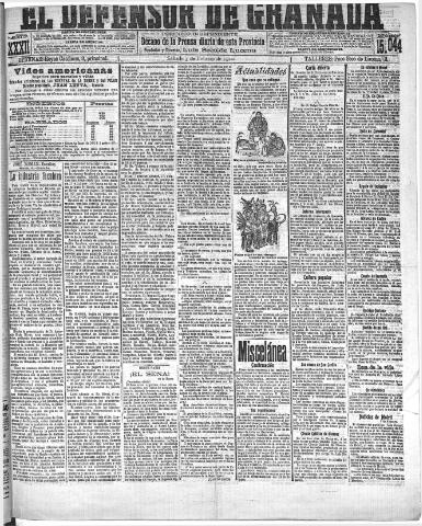 'El Defensor de Granada : diario político independiente' - Año XXXI Número 15044 (05/02/1910)