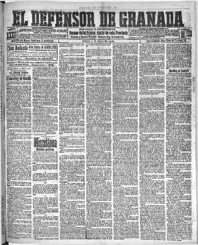 'El Defensor de Granada : diario político independiente' - Año XXXI Número 15133 (07/05/1910)
