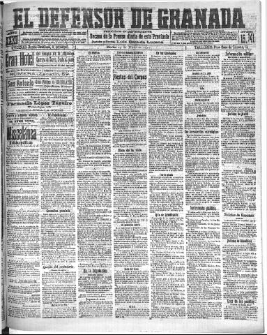 'El Defensor de Granada : diario político independiente' - Año XXXI Número 15141 (17/05/1910)