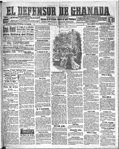 'El Defensor de Granada : diario político independiente' - Año XXXI Número 15152 (28/05/1910)