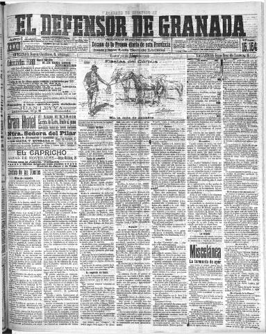'El Defensor de Granada : diario político independiente' - Año XXXI Número 15154 (30/05/1910)