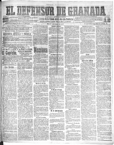 'El Defensor de Granada : diario político independiente' - Año XXXI Número 15162 (07/06/1910)