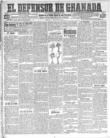 'El Defensor de Granada : diario político independiente' - Año XXXII Número 15207 (22/07/1910)