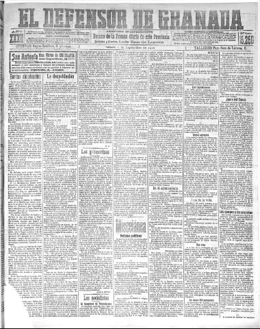 'El Defensor de Granada : diario político independiente' - Año XXXII Número 15250 (03/09/1910)