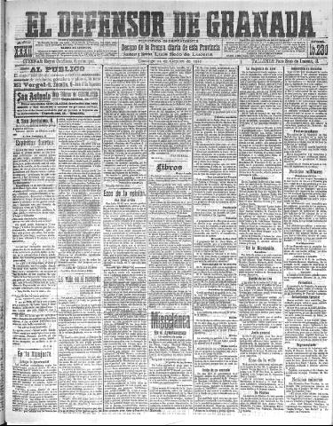 'El Defensor de Granada : diario político independiente' - Año XXXII Número 15230 (23/10/1910)
