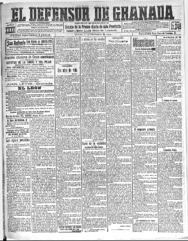 'El Defensor de Granada : diario político independiente' - Año XXXII Número 15248 (11/11/1910)