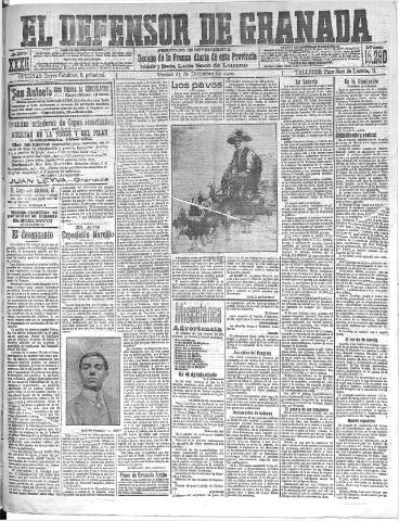 'El Defensor de Granada : diario político independiente' - Año XXXII Número 15290 (23/12/1910)