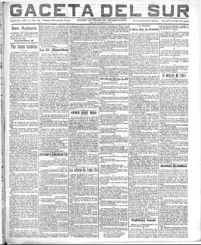 'Gaceta del sur : diario católico de información' - Año III Número 622 (24/02/1910)