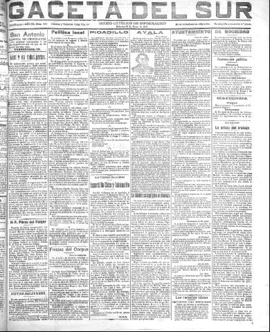 'Gaceta del sur : diario católico de información' - Año III Número 650 (30/03/1910)