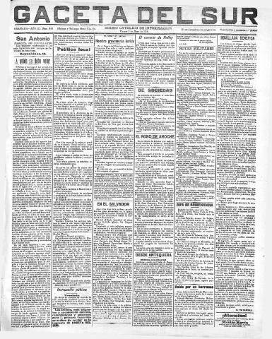 'Gaceta del sur : diario católico de información' - Año III Número 683 (06/05/1910)