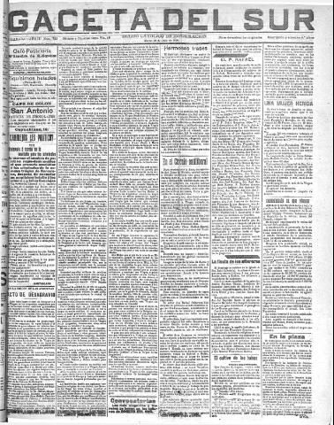 'Gaceta del sur : diario católico de información' - Año III Número 752 (26/07/1910)