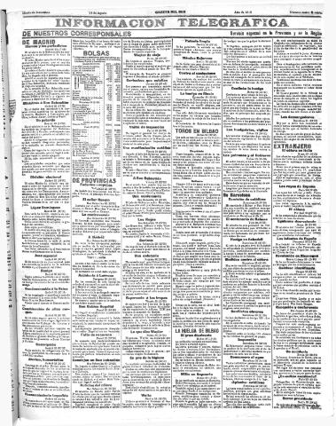 'Gaceta del sur : diario católico de información' - Año III Número (24/08/1910)