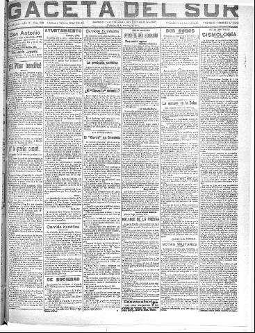 'Gaceta del sur : diario católico de información' - Año III Número 819 (12/10/1910)