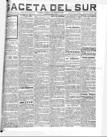'Gaceta del sur : diario católico de información' - Año III Número 880 (22/12/1910)