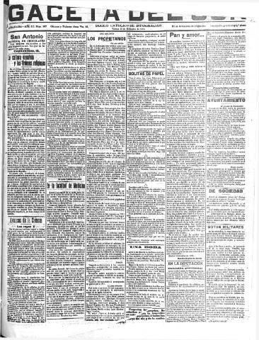 'Gaceta del sur : diario católico de información' - Año III Número 887 (30/12/1910)