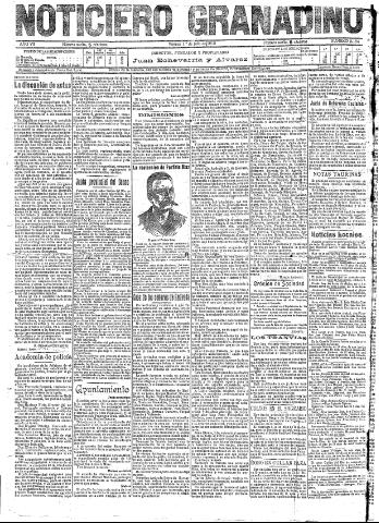 'Noticiero Granadino' - Año VII Número 2154 (01/07/1910)