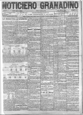 'Noticiero Granadino' - Año VII Número 2155 (02/07/1910)