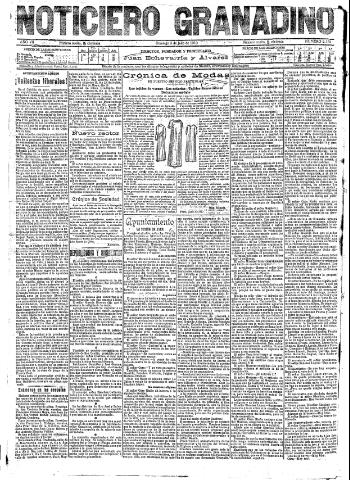 'Noticiero Granadino' - Año VII Número 2156 (03/07/1910)