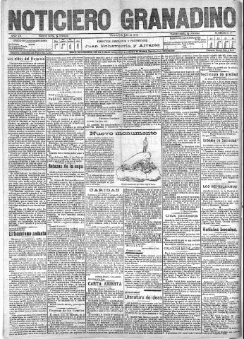 'Noticiero Granadino' - Año VII Número 2161 (08/07/1910)