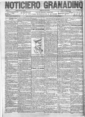 'Noticiero Granadino' - Año VII Número 2162 (09/07/1910)