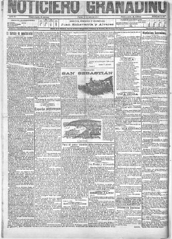 'Noticiero Granadino' - Año VII Número 2165 (12/07/1910)