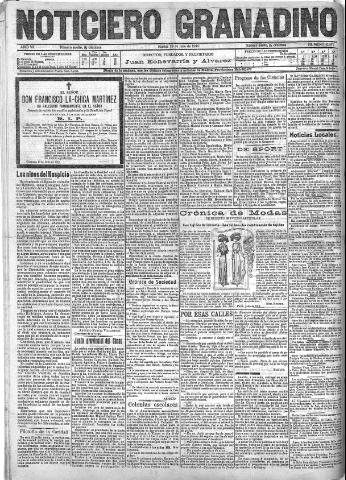 'Noticiero Granadino' - Año VII Número 2172 (19/07/1910)
