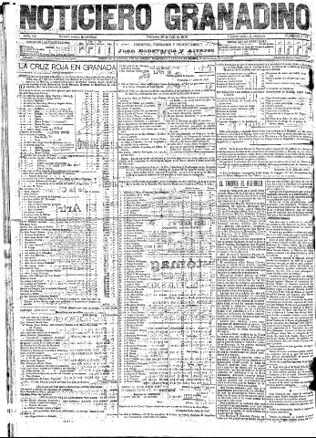 'Noticiero Granadino' - Año VII Número 2173 (20/07/1910)